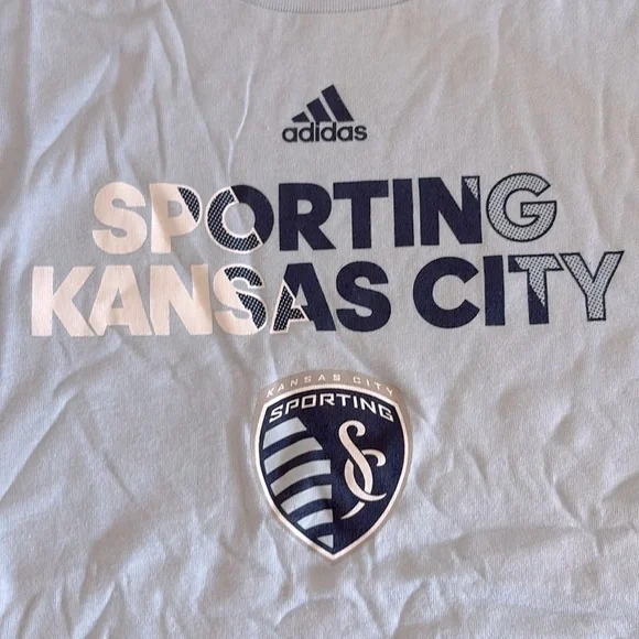 NWT [Adidas] Sporting Kansas City MLS Light Blue Long Sleeve Shirt Youth L (7) - Picture 4 of 9